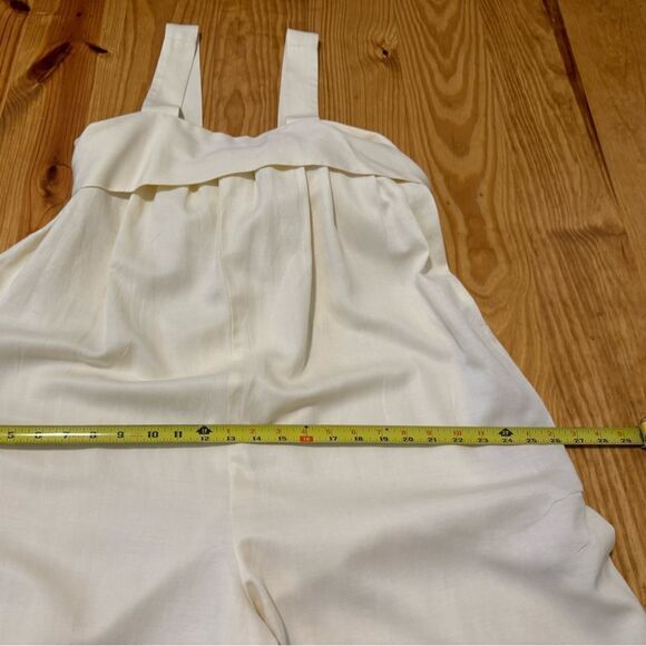 ULLA JOHNSON Iggy Wide Leg Jumpsuit Lemon/Yellow Cream Women’s SIZE 6 - Picture 6 of 11